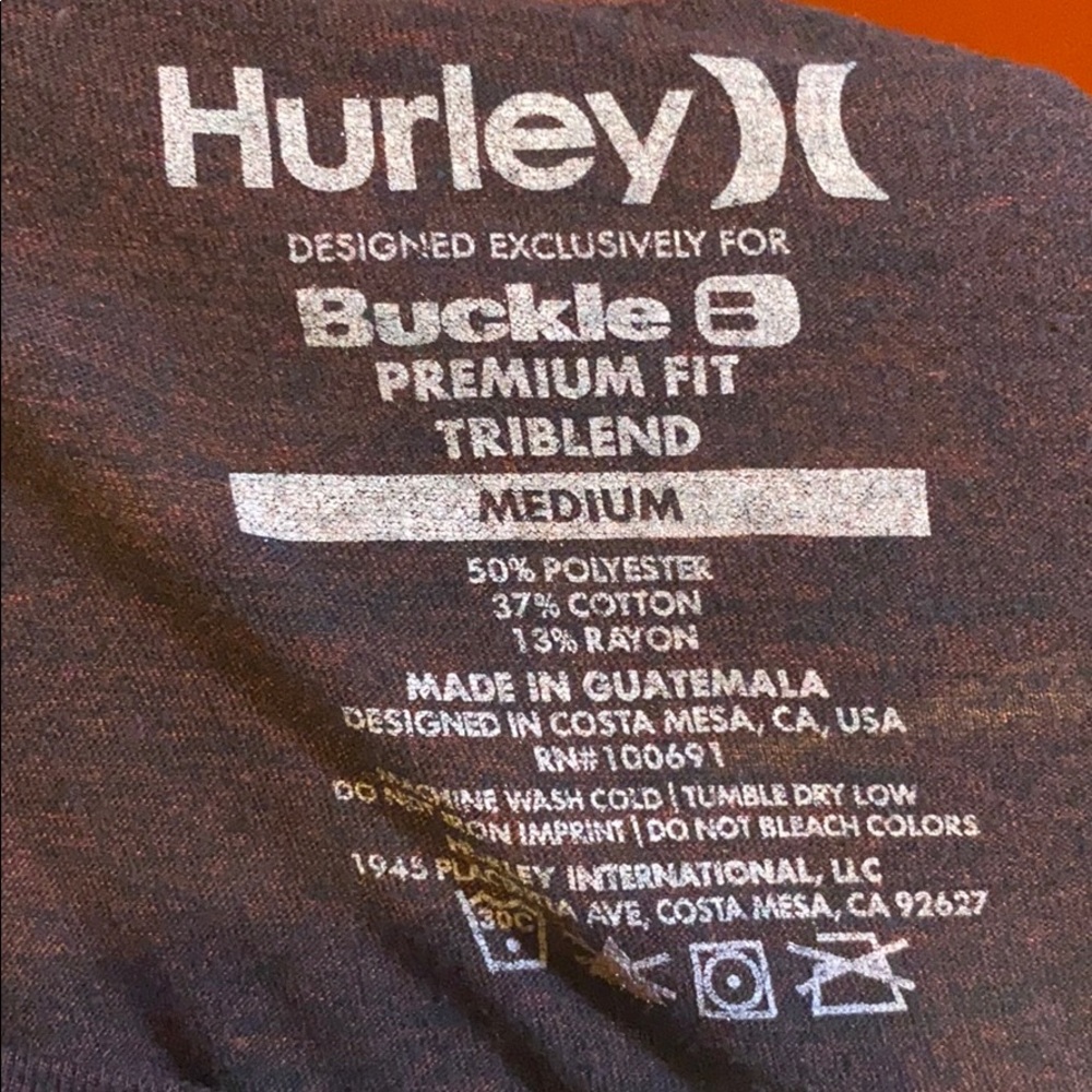 Maroon Hurley shirt - Picture 4 of 4